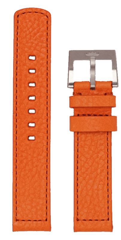 Fortis Heritage Lederband orange 20mm B3000162