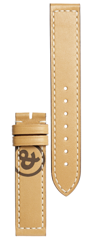 Bell & Ross Kalbslederband Heritage beige 18mm B-V-043