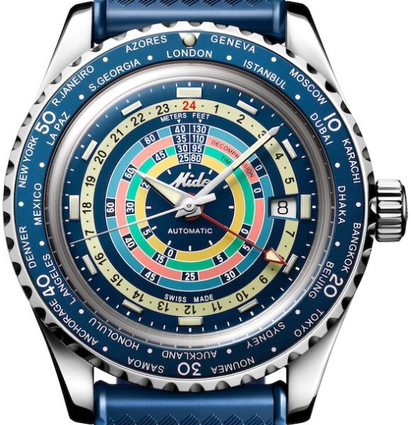 Mido DECOMPRESSION Worldtimer 40,5mm M026.829.17.041.00