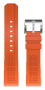 Fortis Horizon Kautschukband S orange 21mm B5000007