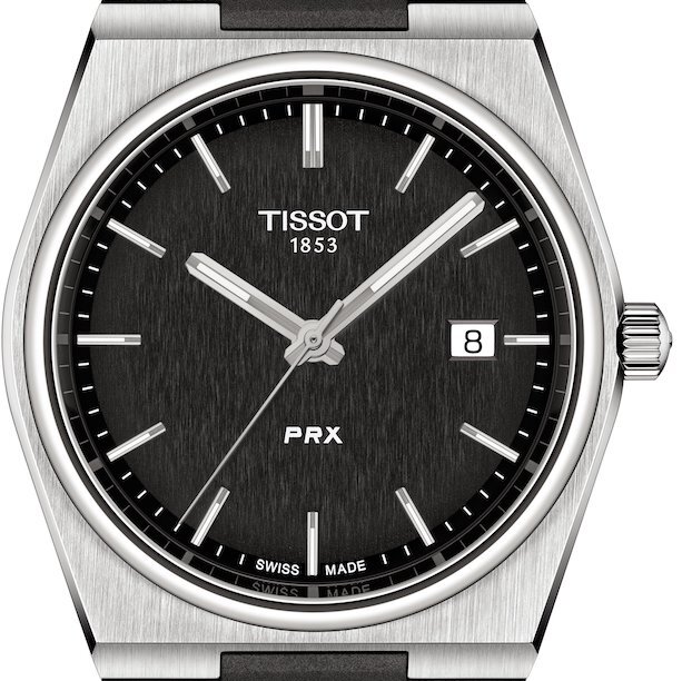 Tissot PRX Uomo Orologio Al Quarzo – Quadrante Bianco, Cinturino In Silicone, 40mm, Impermeabile 100m (T137.410.17.011.00)