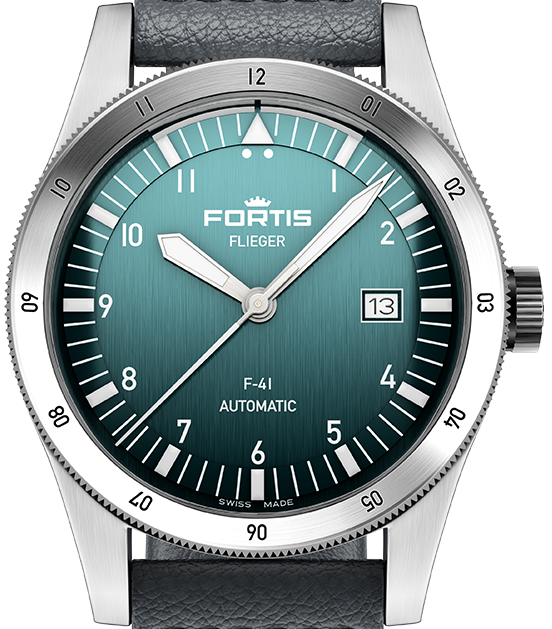 Fortis Flieger F-41 Petrol Indigo Aviator Automatik F4220022