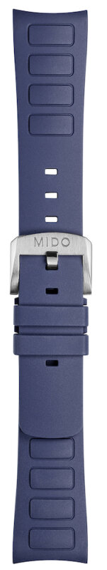 Mido Multifort TV Kautschukband blau TV M603018728/M852.018.728