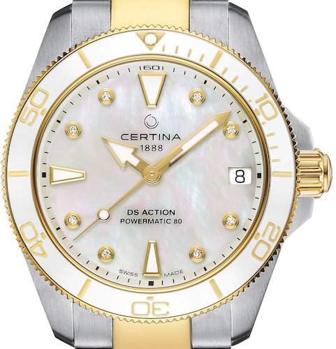 Certina DS Action Lady Diamanten 34,5mm C032.007.22.116.00