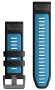 Garmin Quickfit Silikonband 26 mm Schwarz/Zirrusblau 010-13281-05