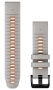 Garmin Quickfit Silikonband Nebelgrau/Glutorange 26mm 010-13281-02
