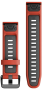Garmin Quickfit Silikonband Flammenrot/Graphit 26mm 010-13281-04