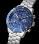 Fortis Novonaut N-42 Cobalt Edition Block Bracelet F2040012