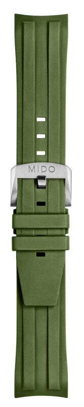 Mido Ocean Star Kautschukband olivgrün 22mm M603018855