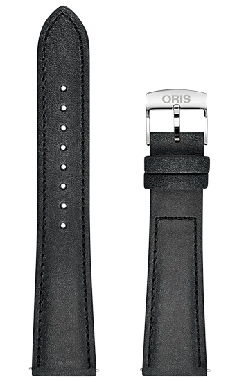 Oris Big Crown Lederband schwarz inkl. Schliesse 20mm 07...