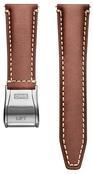 Oris Big Crown Lederband braun inkl. Schliesse 22mm 07 5...