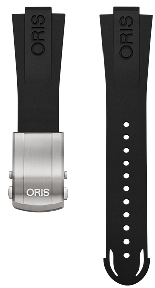 Oris Aquis Kautschukband schwarz inkl. Titanschliesse 24mm 07 4 24 64TEB