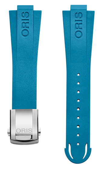 Oris Aquis Kautschukband blau inkl. Schliesse 07 4 22 75FC