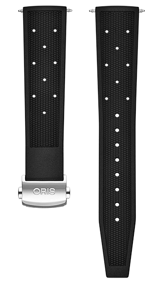 Oris Chronoris Kautschukband schwarz inkl. Schliesse 19mm...