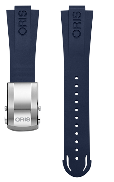 Oris Aquis Kautschukband blau inkl. Schliesse 24mm 07 4...