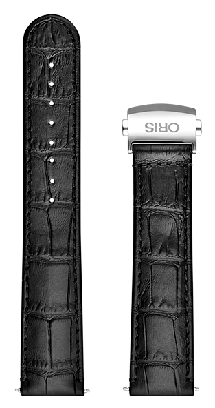 Oris Lederband schwarz ink. Schliesse 20mm 07 5 20 76FC