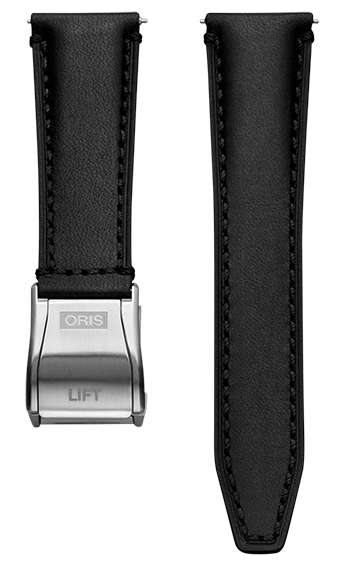 Oris Big Crown Lederband schwarz inkl. Schliesse 22mm 07...