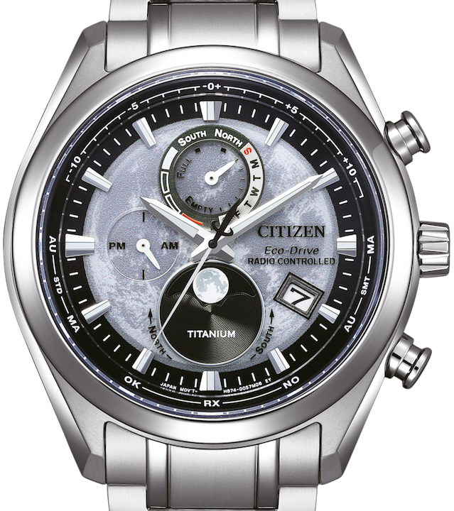 Citizen Eco-Drive Herrenuhr Super Titanium Mondphase BY1010-81H