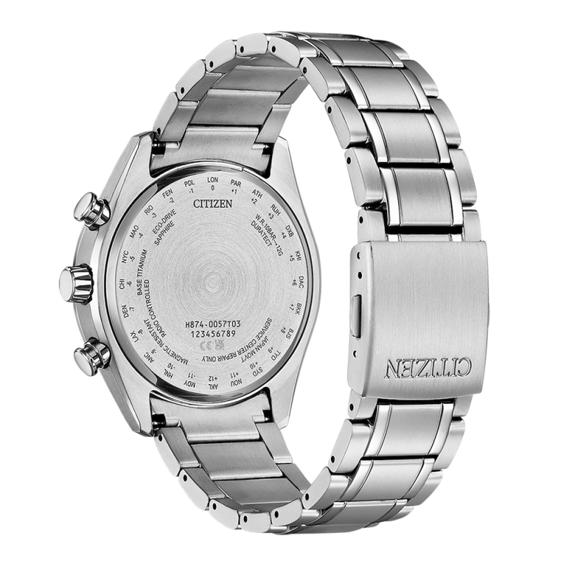 Citizen Eco-Drive Herrenuhr Super Titanium Mondphase BY1010-81L