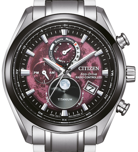 Citizen Eco-Drive Herrenuhr Super Titanium Mondphase BY1018-80X