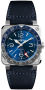 Bell & Ross BR03-93 GMT BLUE 42mm BR0393-BLU-ST/SCA