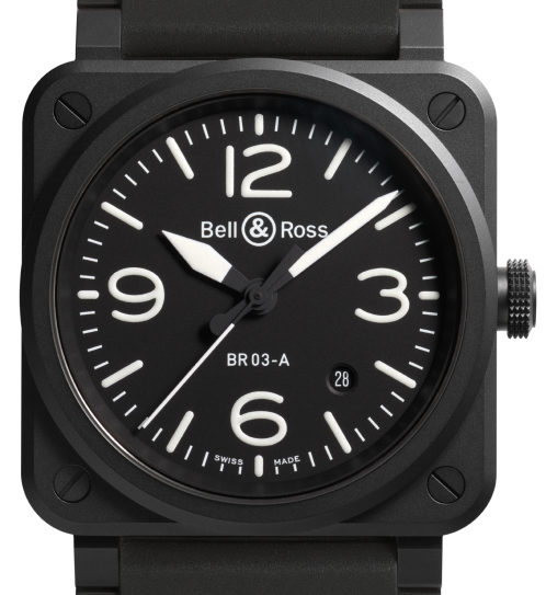 Bell & Ross NEW BR 03 Black Matte 41mm BR03A-BL-CE/SRB