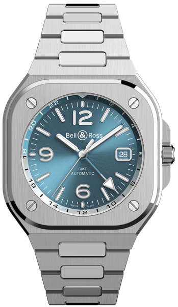 Bell & Ross BR 05 GMT Sky Blue 41mm BR05G-PB-ST/SST