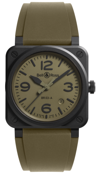 Bell & Ross New BR 03 Military Ceramic 41mm...