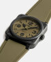 Bell & Ross New BR 03 Military Ceramic 41mm BR03A-MIL-CE/SRB