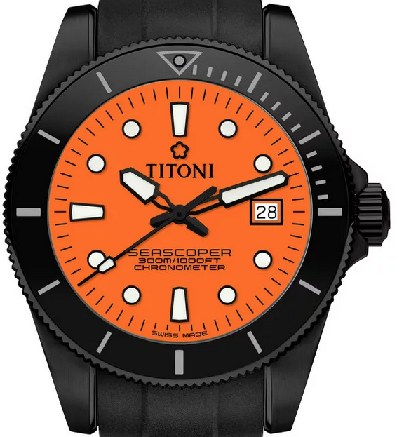 Titoni Seascoper Chronometer 42mm Limited Edition 83300 B-BK-R-715