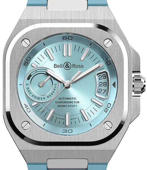 Bell & Ross BR-X5 Ice Blue Steel 41mm BRX5R-IB-ST/SRB