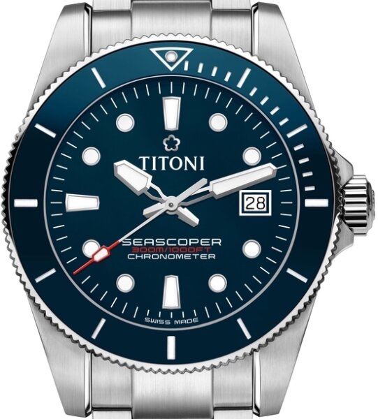 Titoni Seascoper Chronometer 42mm 83300-S-BE-705