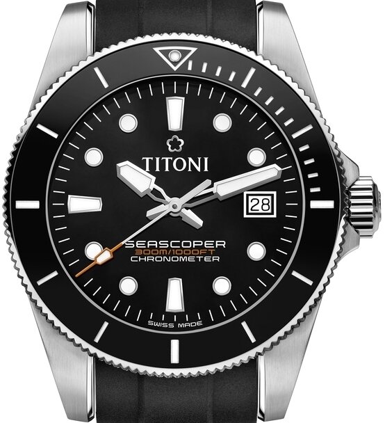 Titoni Seascoper Chronometer 42mm 83300 S-BK-R-702
