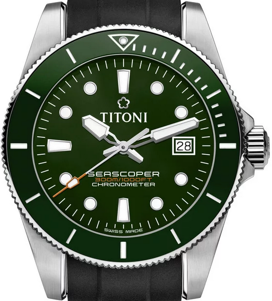 Titoni Seascoper Chronometer 42mm 83300 S-GN-R-703