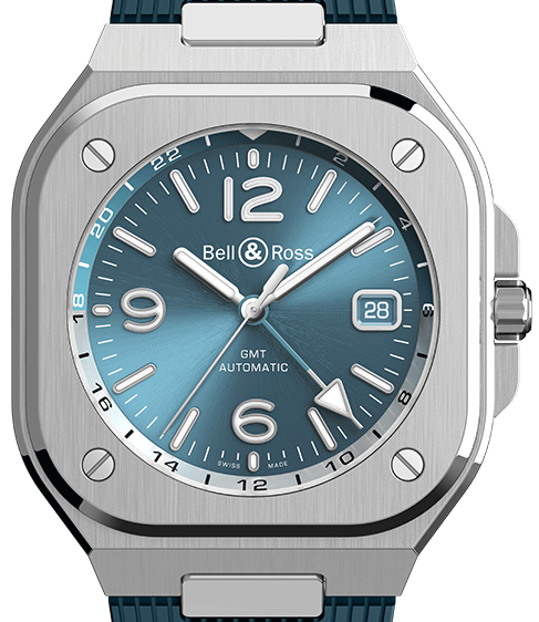 Bell & Ross GMT Sky Blue Automatik BR05G-PB-ST/SRB