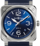 Bell & Ross NEW BR 03 Blue Steel 41mm BR03A-BLU-ST/SCA