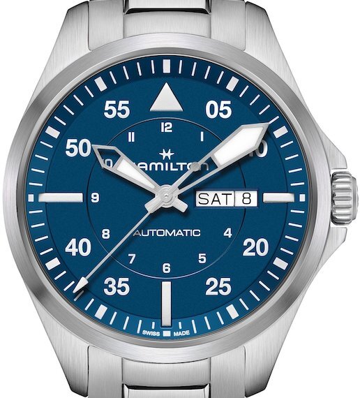 Khaki Aviation Pilot Day Date Auto 42mm H64635140