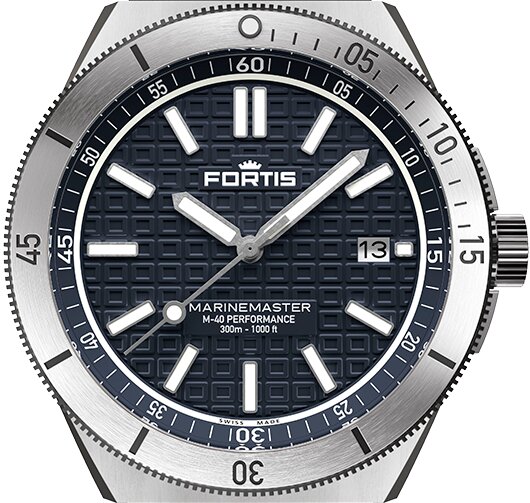 Fortis Marinemaster M-40 Gravity Black Horizon Strap...