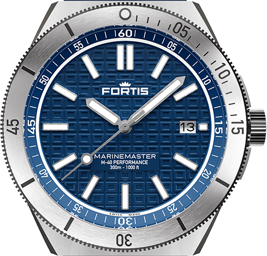 Fortis Marinemaster M-40 Ocean Blue Horizon Strap F8120028