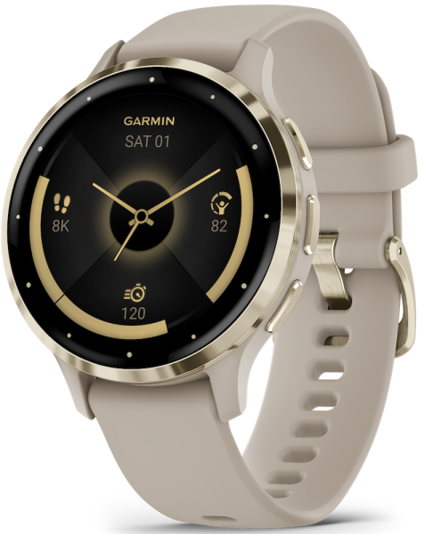 Garmin VENU® 3S French Gray/Softgold 41mm 010-02785-02