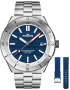 Fortis Marinemaster M-40 Blue Japan On Block Bracelet F8120012