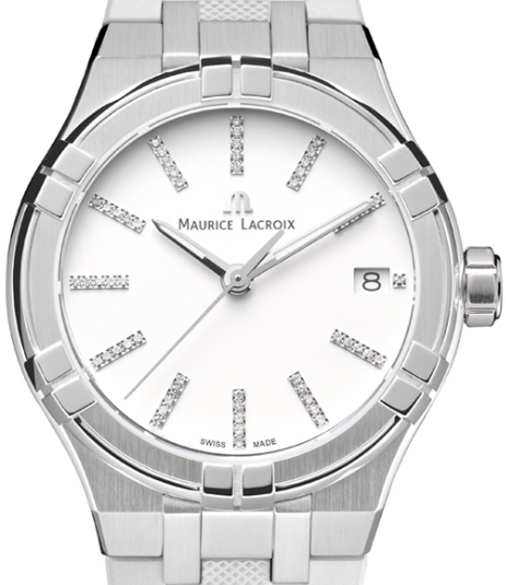Maurice Lacroix Aikon Damenuhr mit Diamanten AI1106-SS000-150-7