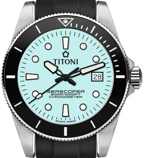 Titoni Seascoper Chronometer 42mm 83300 S-BK-R-718