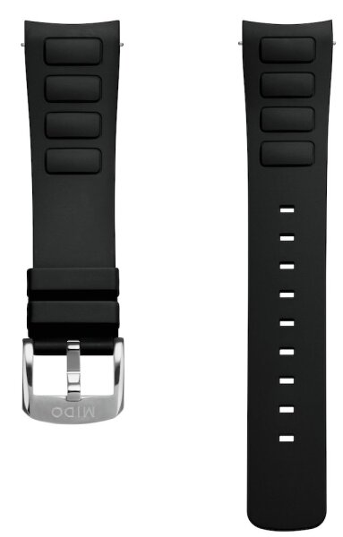 Mido Multifort TV Kautschukband schwarz TV M852.018.741