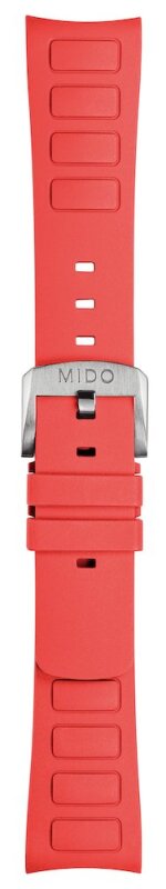 Mido Multifort TV Kautschukband rot TV M852.019.158