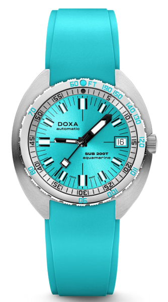 Doxa Sub 200T Aquamarine Sunray Blue 804.10.241S.25