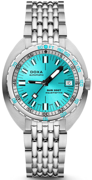 Doxa Sub 200T Aquamarine Sunray Blue 804.10.241S.10