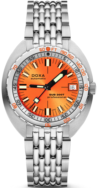 Doxa Sub 200T Professional Sunray Orange 804.10.351S.10