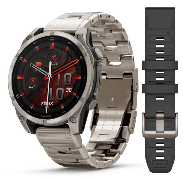 Garmin Fenix 8 AMOLED Sapphire Graphit/Titanium 47 mm...