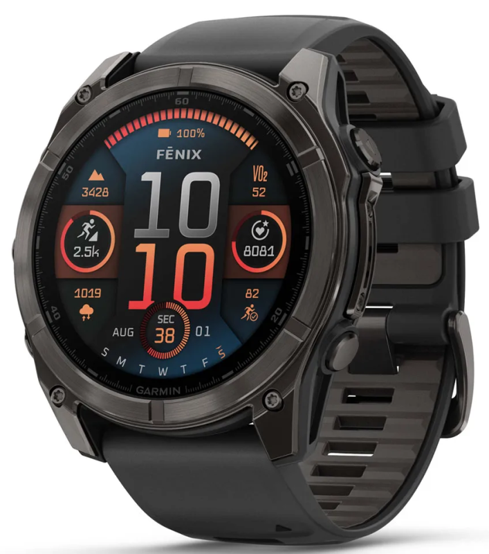 Garmin Fenix 8 AMOLED Sapphire Schwarz/Carbongrau Titan DLC 51mm 010-02905-21